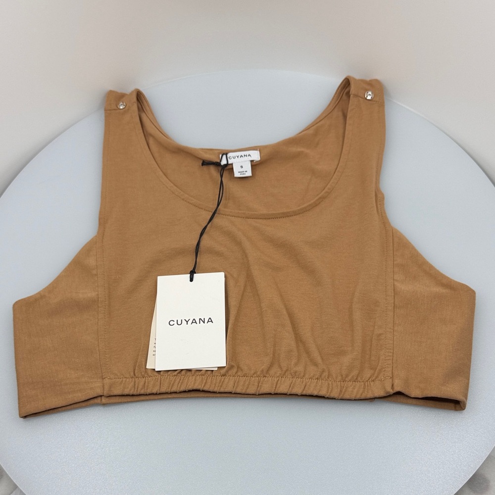 Cuyana Brown Women's Tank Top